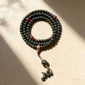 Y04 Mengling Five Elements (Red & Green) Incense Bracelet